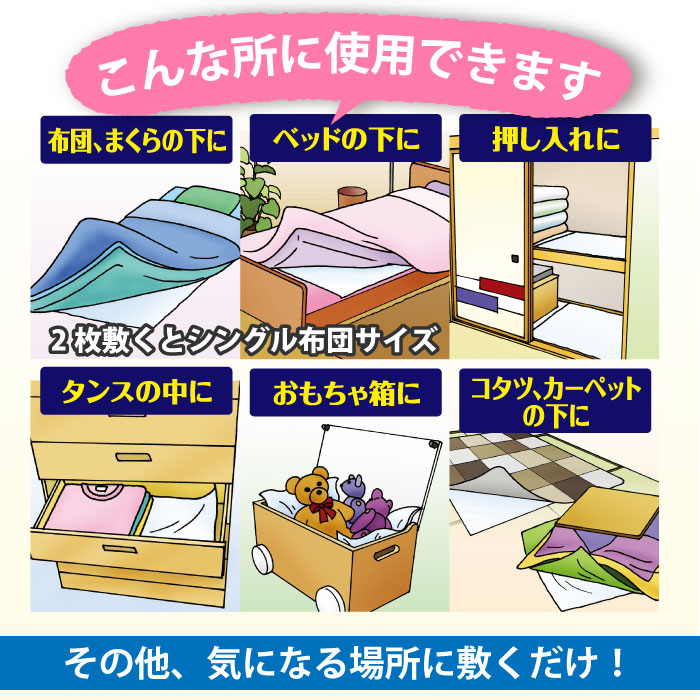 ダニクリン シートタイプ 布団・まくら用シート 2枚入