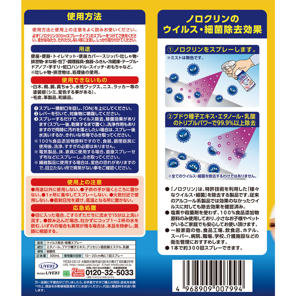 ノロクリン スプレータイプ 付け替え用 300mL