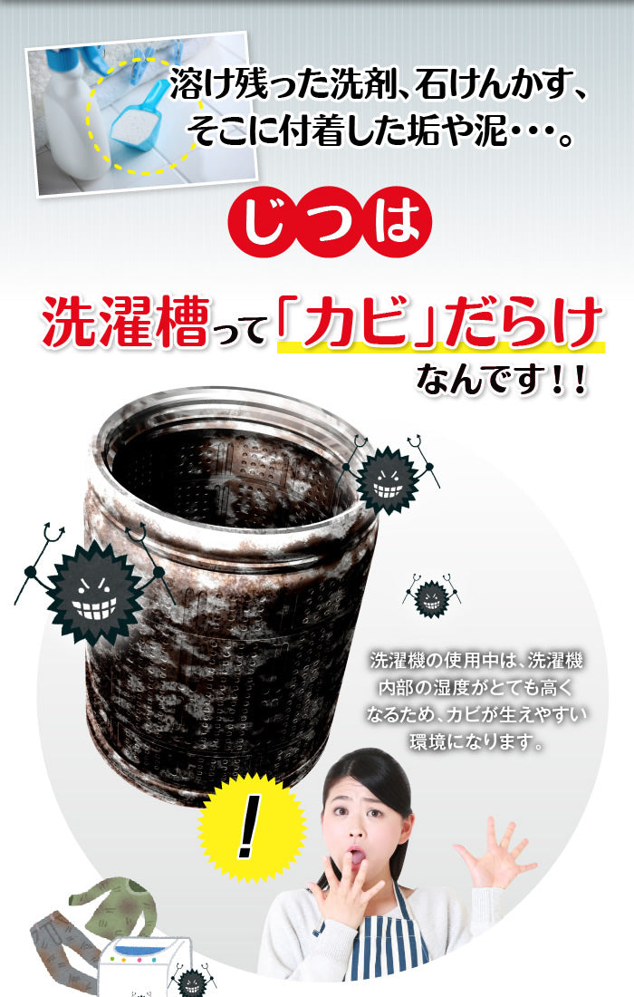【初回半額】洗たく槽カビトルデス 5回分 900g