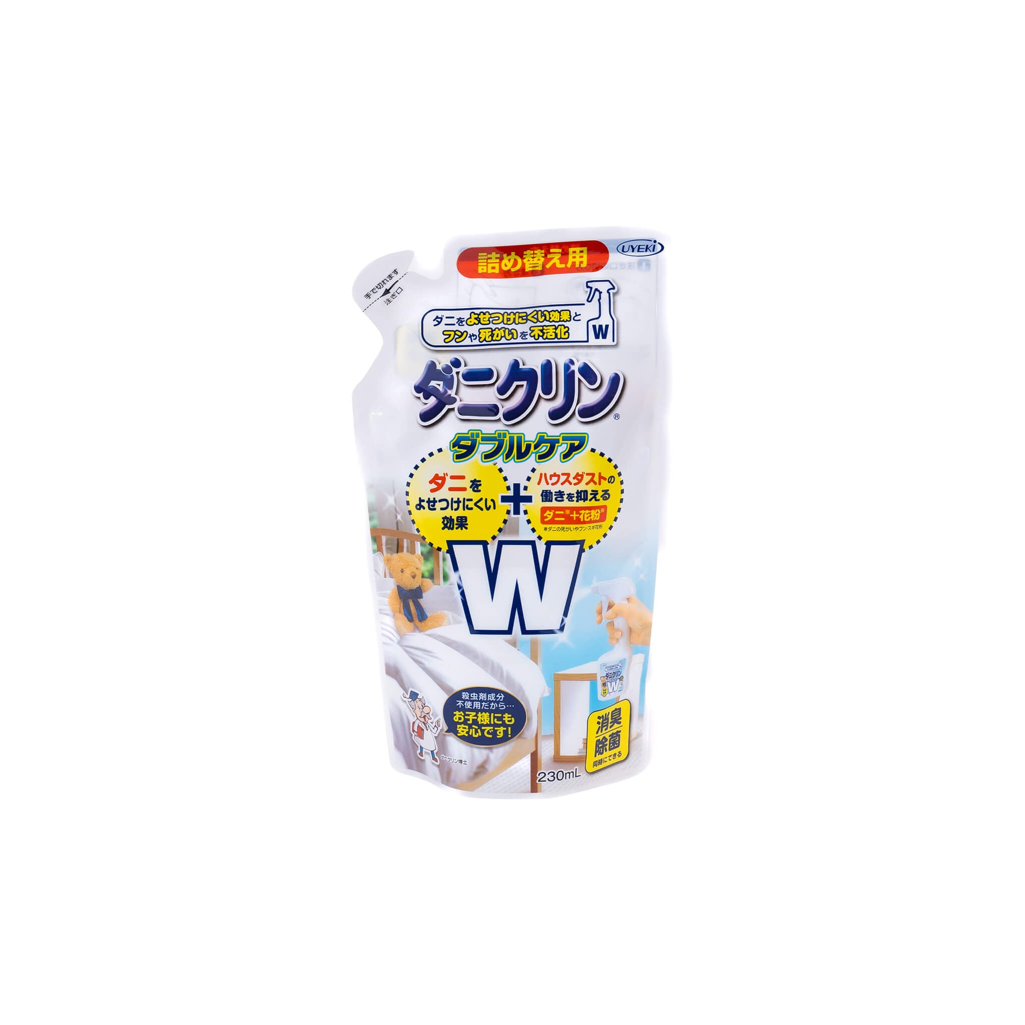 初回半額】ダニクリン Wケア 詰め替え用 230mL