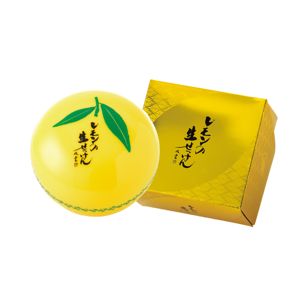 レモンの生せっけん ジャータイプ 120g（スパチュラ、泡立てネット付き）