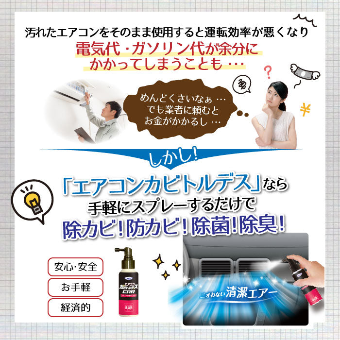 【初回半額】エアコンカビトルデス車用 80mL